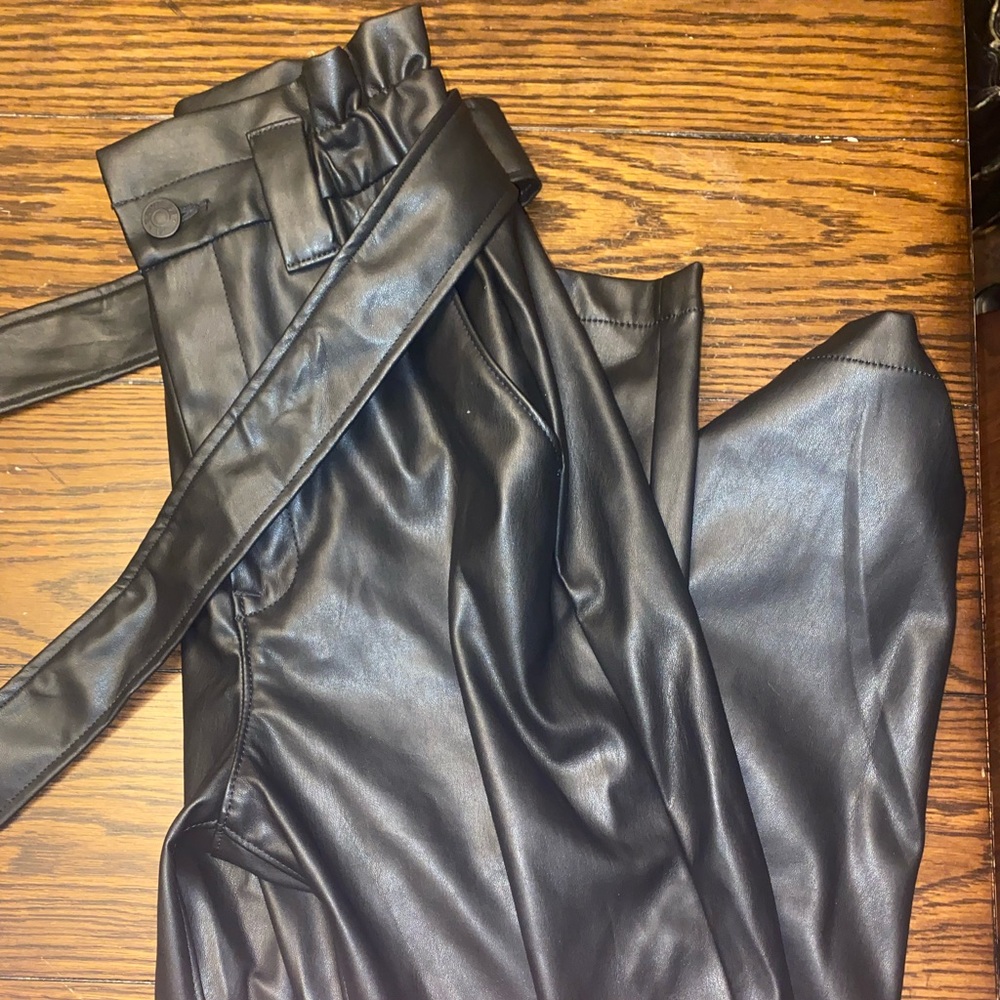 Black Leather Pants